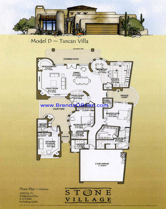 Stone Village Tuscan A Floor Plan