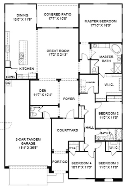 Summit at Center Point Vistoso  Parker Floor Plan
