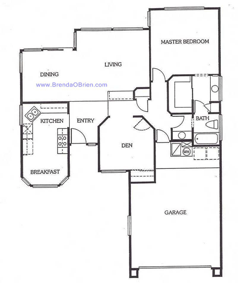 Pima Floor Plan - 1 Bedroom