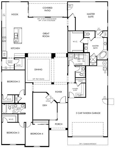 Villages at Silverhawke Presidio Floor Plan