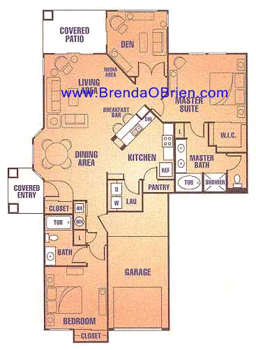 Vistoso Golf Casita Carmel Floor Plan