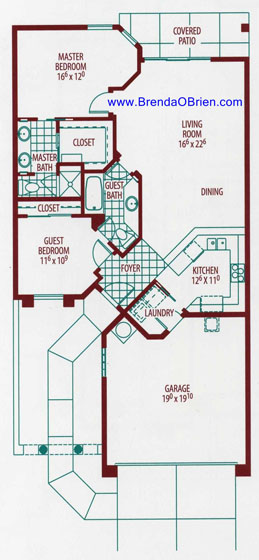 Vista Del Oro Floor Plan - 2 Bedrooms